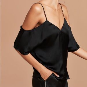 NWT Aritzia Wilfred Draveil Blouse - Black